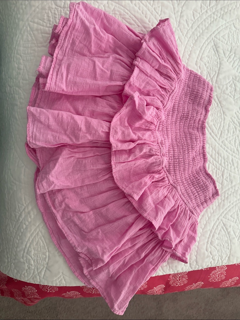 Bubblegum Pink Ruffled Tiered Mini Skirt